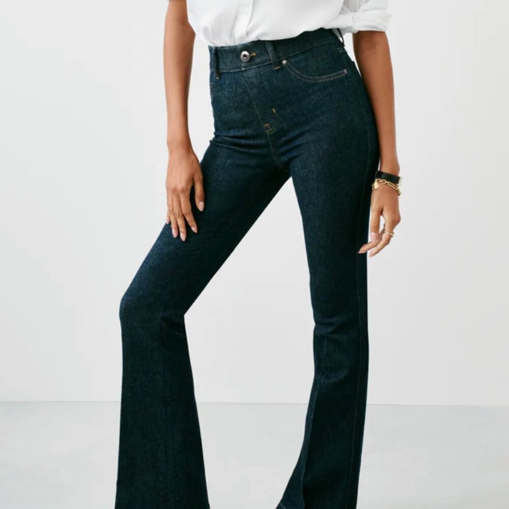 NWT SPANXshape™ Original EveryWear Flare Jeans | Raw Indigo